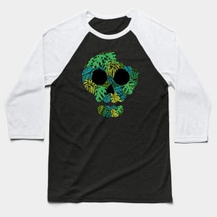 Skull Floral Baseball T-Shirt